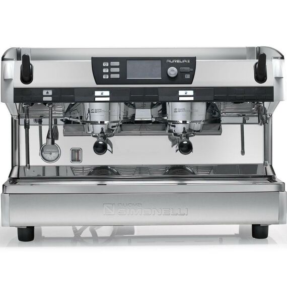 Nuova Simonelli Aurelia II T3 2Gr S 380V pearl white+cupwarmer+high groups, кофемашина полуавтомат, 2 высокие группы, подогрев чашек, белая, фото 