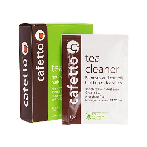 Cafetto Tea Cleaner Чистящее средство от чайного налета 4 уп. по 10 г, фото 