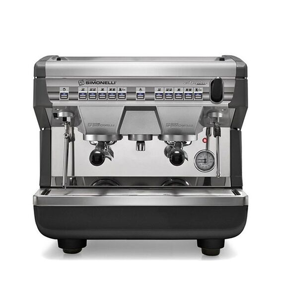 Nuova Simonelli Appia II Compact 2Gr V 220V black+high groups, компактная кофемашина автомат, 2 высокие группы, черная, фото 