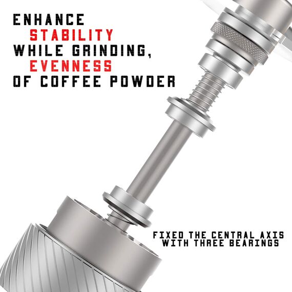 1Zpresso E-pro Кофемолка ручная стальная, фото , изображение 4