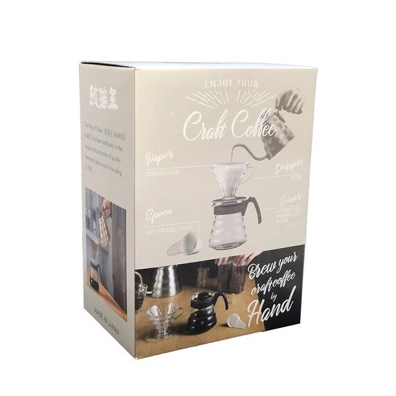 Hario VCND-02B-EX Набор V60 с прозрачной пластиковой воронкой 02, фото , изображение 3