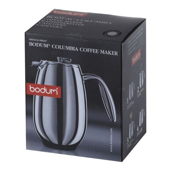 Bodum 1308-16 Columbia Френч-пресс 1 л стальной, фото , изображение 12