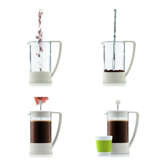 Bodum 10948-913 Brazil Френч-пресс 0.35 л белый, фото , изображение 8