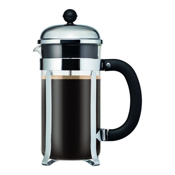 Bodum 11734-16 Chambord Френч-пресс с сантопреновыми ручками 1 л хром, фото 