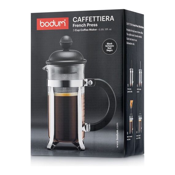 Bodum 1913-01 Caffetiera Френч-пресс 350 мл черный, фото , изображение 11