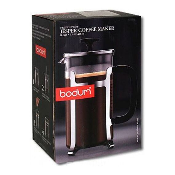 Bodum 1927-16 Jesper Френч-пресс 1 л хром, фото , изображение 6