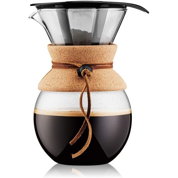 Bodum 11571-109 Pour Over Пуровер с постоянным фильтром пробковый, фото 