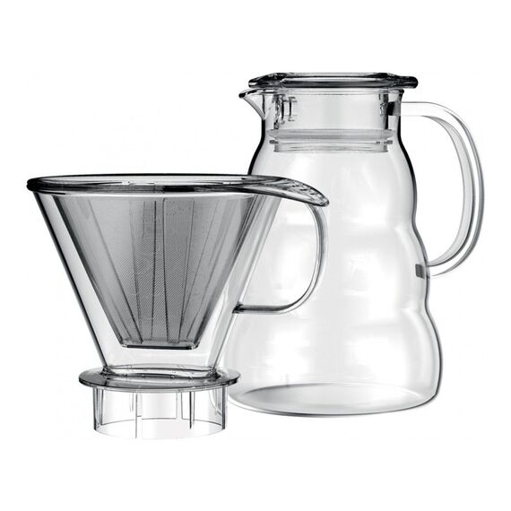 Bodum 11762-10-01S Пуровер Melior с постоянным фильтром и кофейником 1 л черный, фото , изображение 2