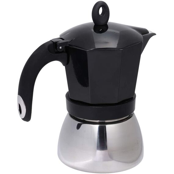 Bialetti 4813 Moka Induction на 6 чашек черная Гейзерная кофеварка, фото , изображение 6