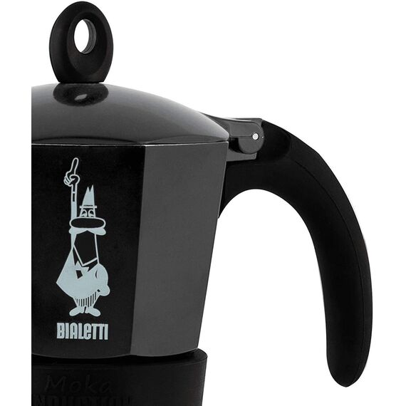 Bialetti 4813 Moka Induction на 6 чашек черная Гейзерная кофеварка, фото , изображение 9