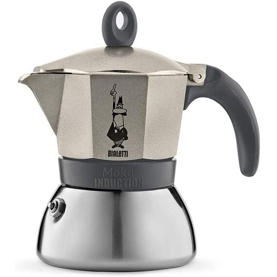Bialetti 4832 Moka Induction на 3 чашки золото Гейзерная кофеварка, фото 