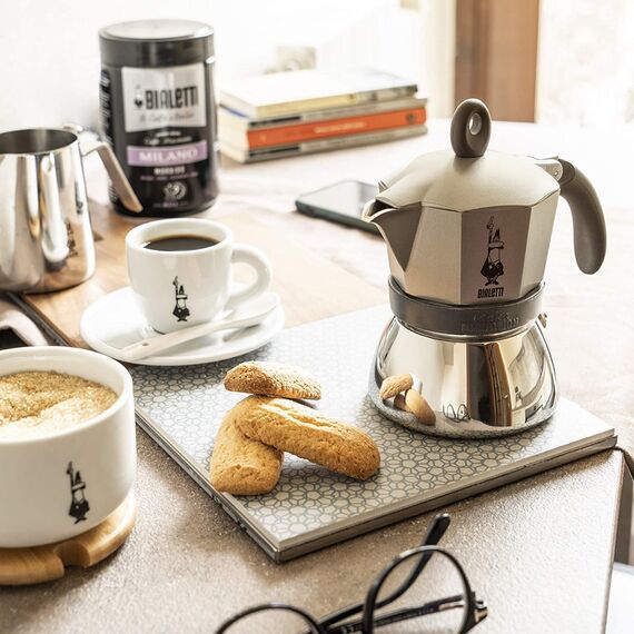 Bialetti 4832 Moka Induction на 3 чашки золото Гейзерная кофеварка, фото , изображение 2