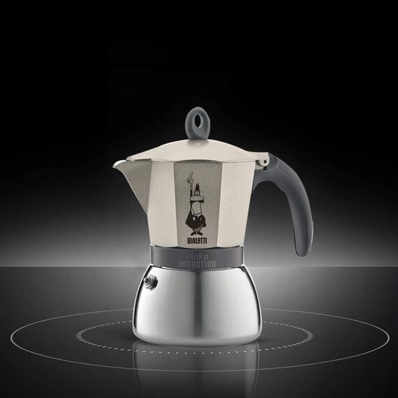 Bialetti 4833 Moka Induction на 6 чашек золото Гейзерная кофеварка, фото , изображение 2