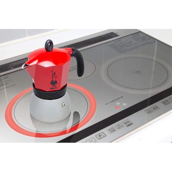 Bialetti 4923 Moka Induction на 6 чашек красный Гейзерная кофеварка, фото , изображение 3