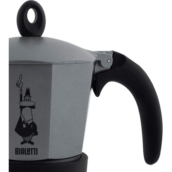 Bialetti 4823 Moka Induction на 6 чашек антрацит Гейзерная кофеварка, фото , изображение 2