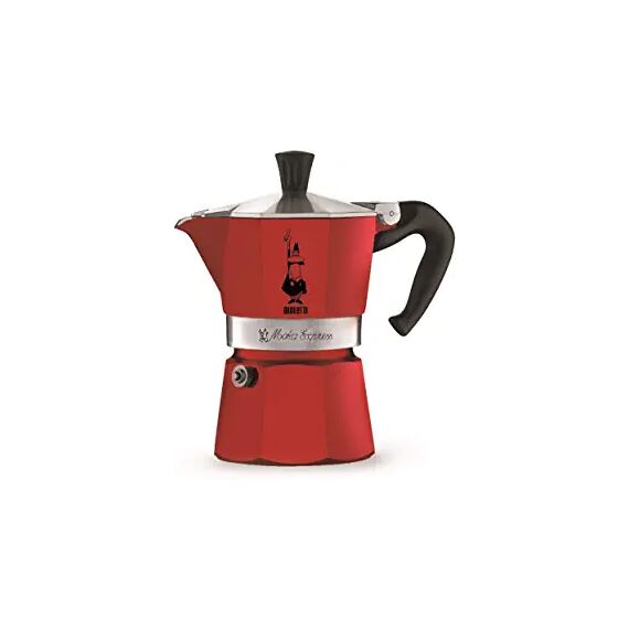 Bialetti 4942 Moka Express на 3 чашки красная Гейзерная кофеварка, фото 
