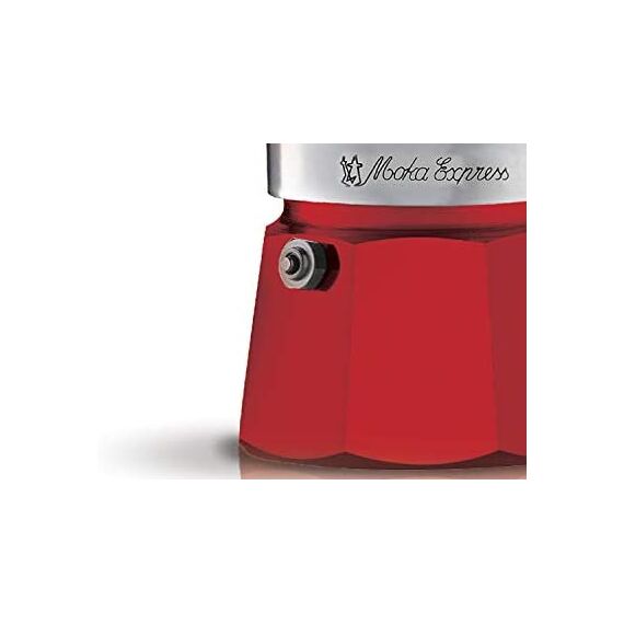 Bialetti 4942 Moka Express на 3 чашки красная Гейзерная кофеварка, фото , изображение 2 Bialetti 4942 Moka Express на 3 чашки красная Гейзерная кофеварка, фото , изображение 2