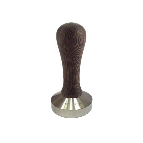 JoeFrex Elegance Classic Темпер 58 мм плоский с ручкой из дуба, фото 