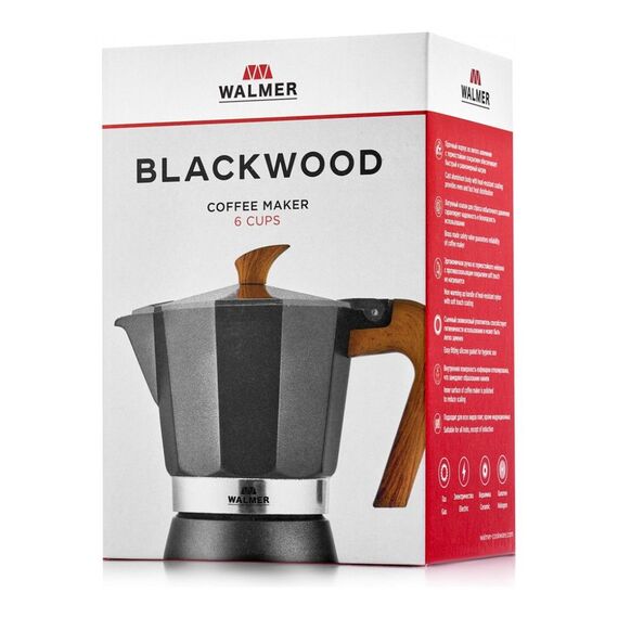 Walmer Blackwood на 6 чашек Гейзерная кофеварка, фото , изображение 6