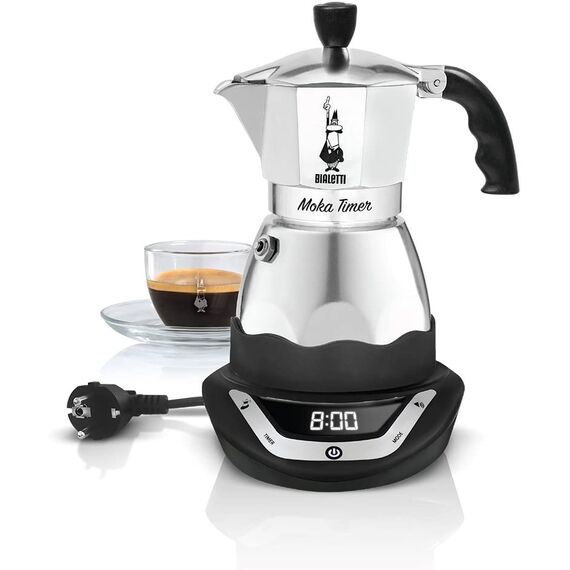 Bialetti 6092 Moka Timer на 3 чашки Гейзерная кофеварка, фото , изображение 4