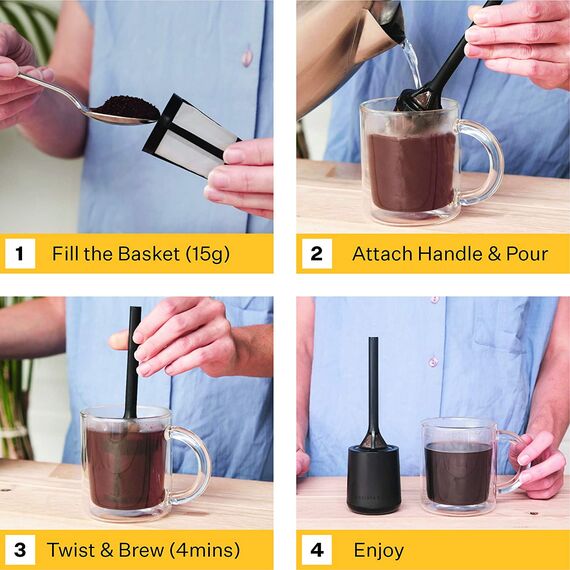 Barista&Co Brew it Stick для заваривания кофе белый, фото , изображение 4