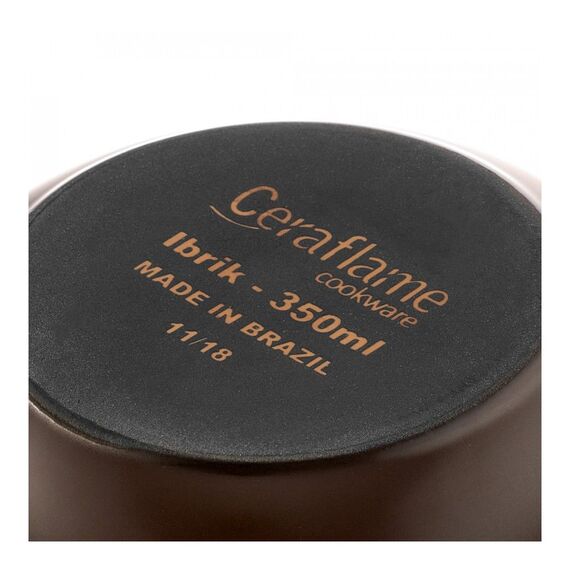 Ceraflame Набор для кофе: турка 0.35 л. шоколад + чашка для эспрессо 0.07 л., фото , изображение 4