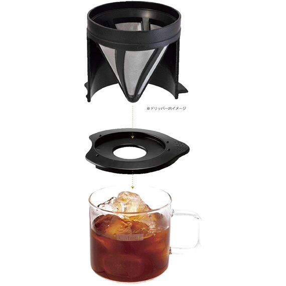 Hario CFOD-1B Cafeor Пуровер V60 01 с металлическим фильтром черный, фото , изображение 6