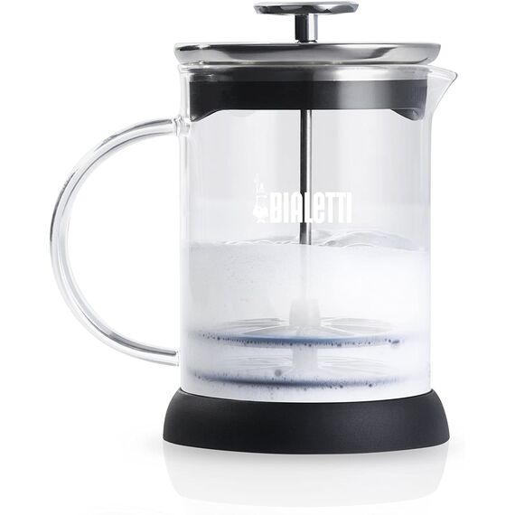 Bialetti Milk Frother ручной вспениватель молока на 6 чашек стекло, фото , изображение 2