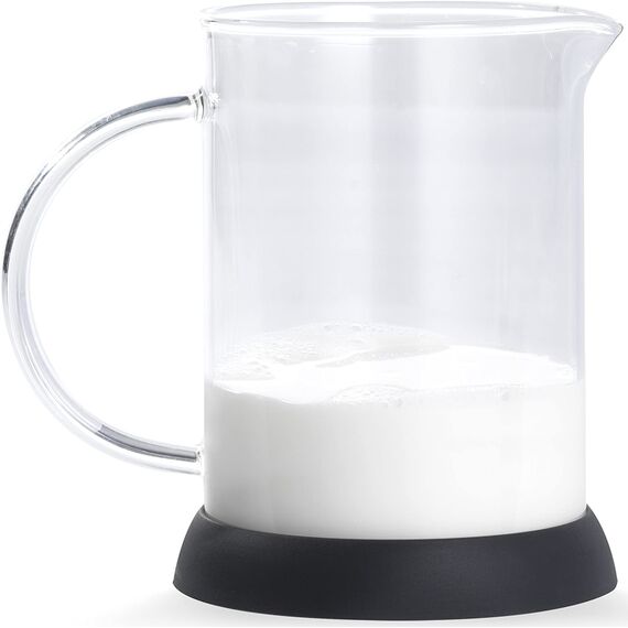 Bialetti Milk Frother ручной вспениватель молока на 6 чашек стекло, фото , изображение 5