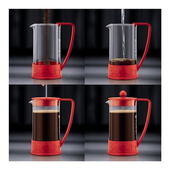 Bodum 10938-294 Brazil Френч-пресс 1 л красный, фото , изображение 4