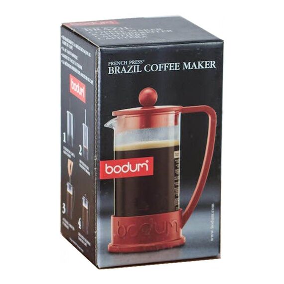 Bodum 10938-294 Brazil Френч-пресс 1 л красный, фото , изображение 7