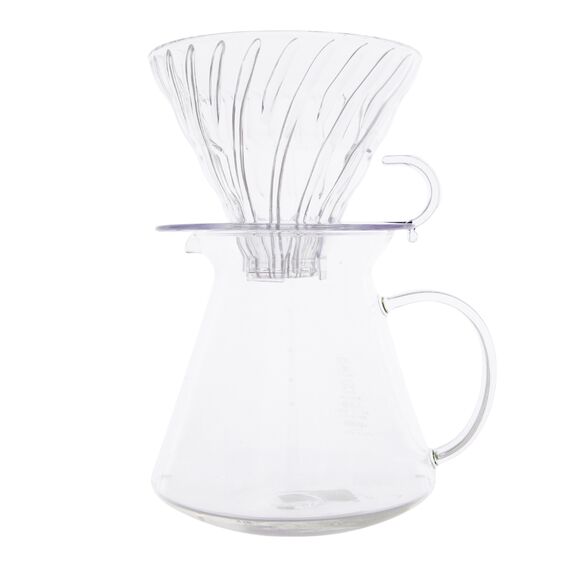 Hario S-VGBK-02-T Набор V60 с прозрачной стеклянной воронкой 02, фото , изображение 2 Hario S-VGBK-02-T Набор V60 с прозрачной стеклянной воронкой 02, фото , изображение 2