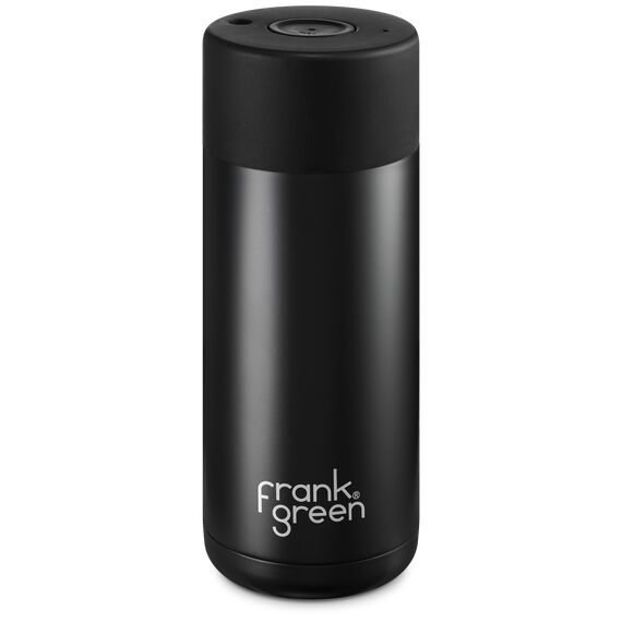 Frank Green Ceramic reusable cup Термокружка 475 мл чёрная, фото 