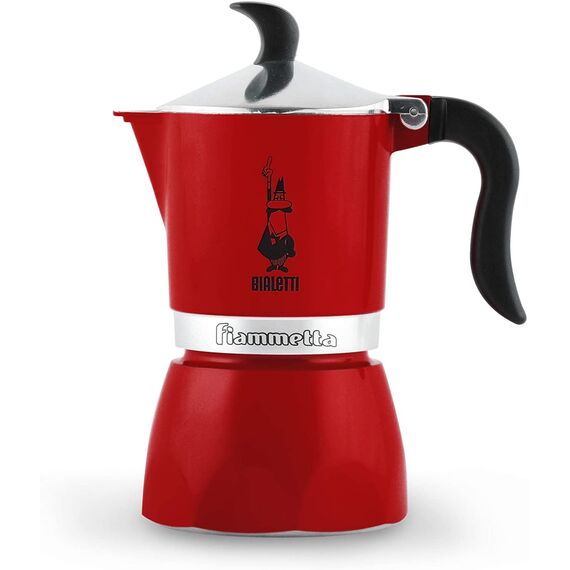 Bialetti 7073 Fiammetta Red на 3 чашки Гейзерная кофеварка, фото 
