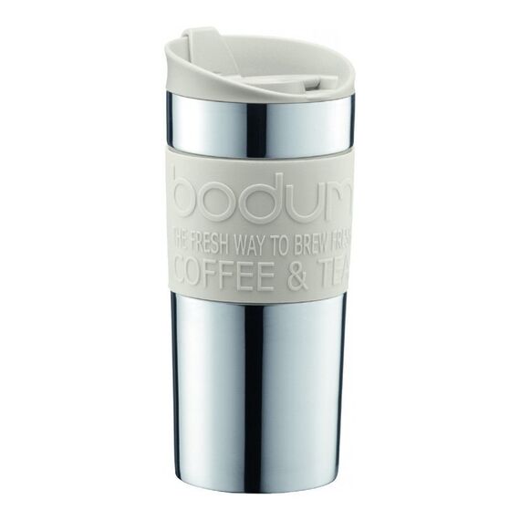 Bodum Travel Mug 11068-913 Дорожная термокружка 350 мл белая, фото 
