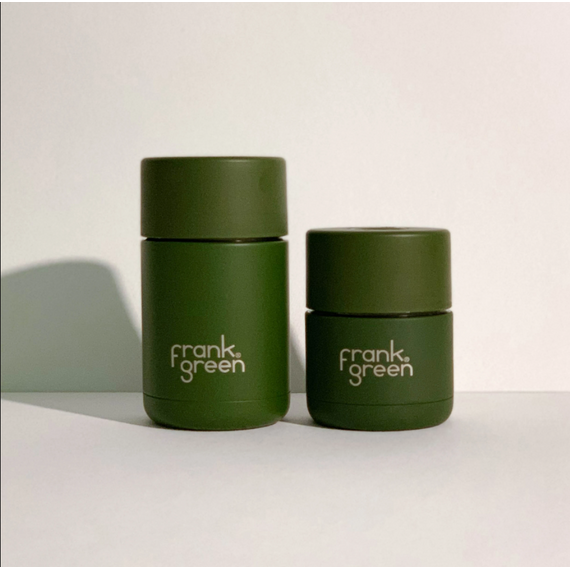 Frank Green Ceramic reusable cup Термокружка 175 мл хаки, фото , изображение 3