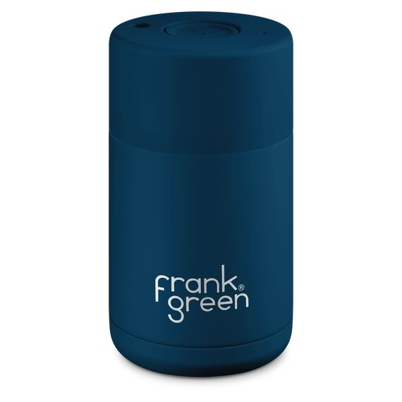 Frank Green Ceramic reusable cup Термокружка 295 мл синяя, фото 