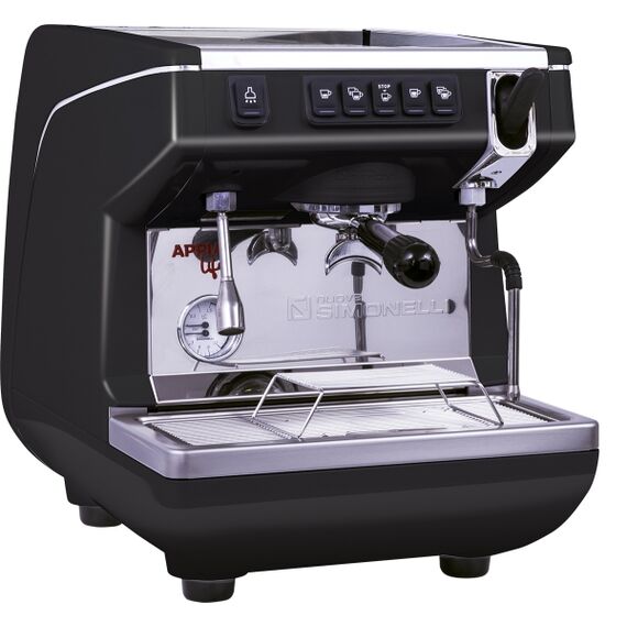 Nuova Simonelli Appia Life 1Gr V 220V black+high groups Кофемашина автомат с 1 высокой группой черная, фото , изображение 2