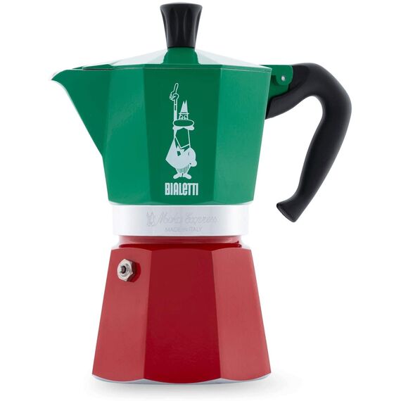 Bialetti 5323 Moka Express Italia на 6 чашек Гейзерная кофеварка, фото 