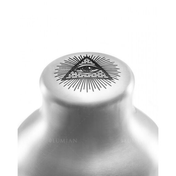 Lumian Chrono Destiny Шейкер 550 мл серебро с гравировкой, фото , изображение 3