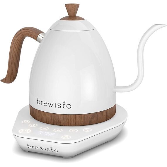Brewista Artisan Электрочайник 1 л жемчужно белый/дерево, фото , изображение 2