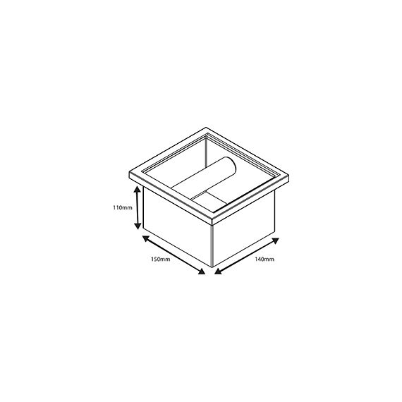 Coffeetools Нок-Бокс встраиваемый 185x170x95мм, фото , изображение 5
