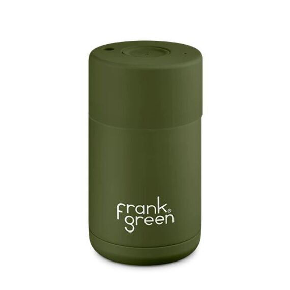 Frank Green Ceramic reusable cup Термокружка 295 мл хаки, фото 