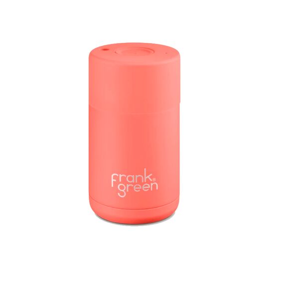 Frank Green Ceramic reusable cup Термокружка 295 мл коралловая, фото 