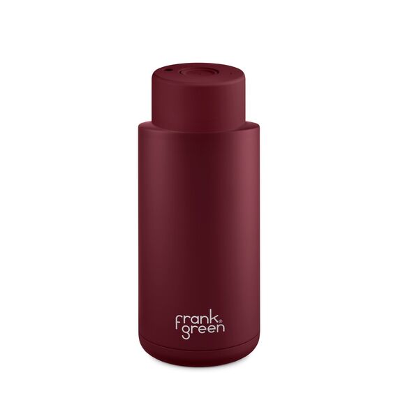 Frank Green Ceramic reusable cup Термокружка 1 л винный, фото 