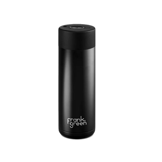 Frank Green Ceramic reusable cup Термокружка 595 мл чёрная, фото 
