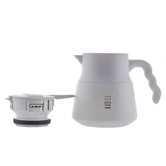 Hario VHSN-60W V60 Кофейник-термос стальной 600 мл белый, фото , изображение 2