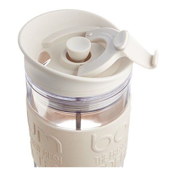 Bodum Travel Press 11100-913S Дорожный френч-пресс 450 мл пластиковый белый, фото , изображение 3