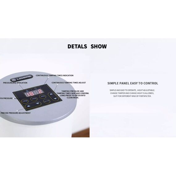 Lehehe PT2 Автоматический темпер 58 мм белый, фото , изображение 13