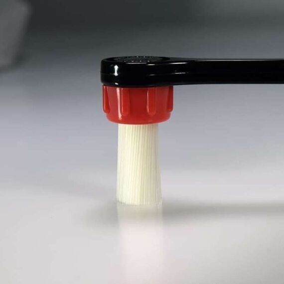 CoffeeTools Щетка для чистки кофейной группы с мерной ложкой, фото , изображение 4